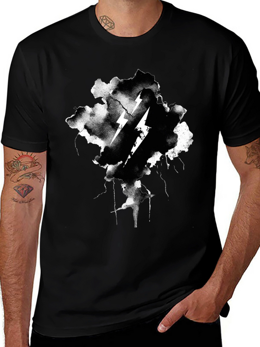 Thunderbolt Graphic Black T-Shirt
