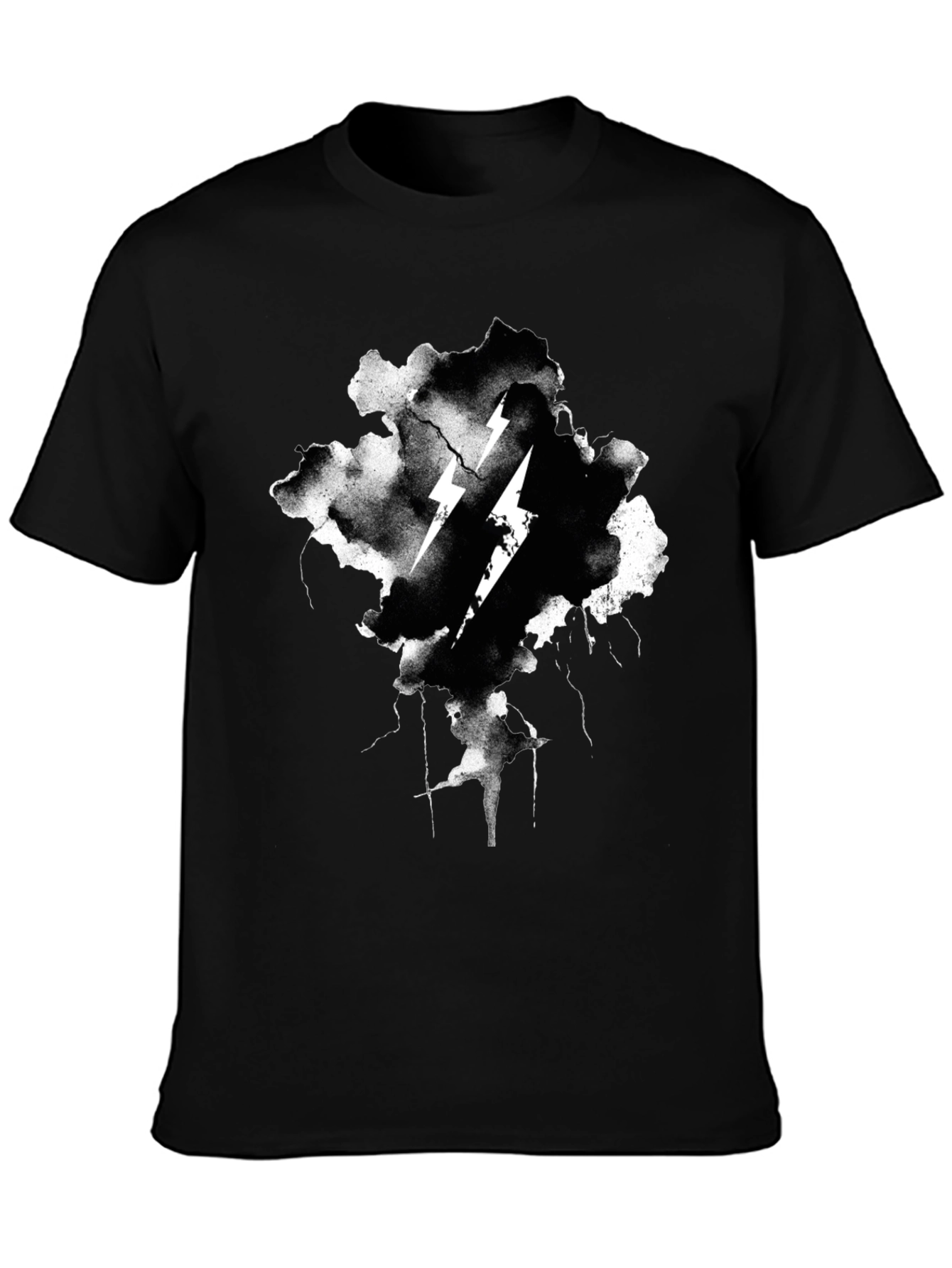 Thunderbolt Graphic Black T-Shirt