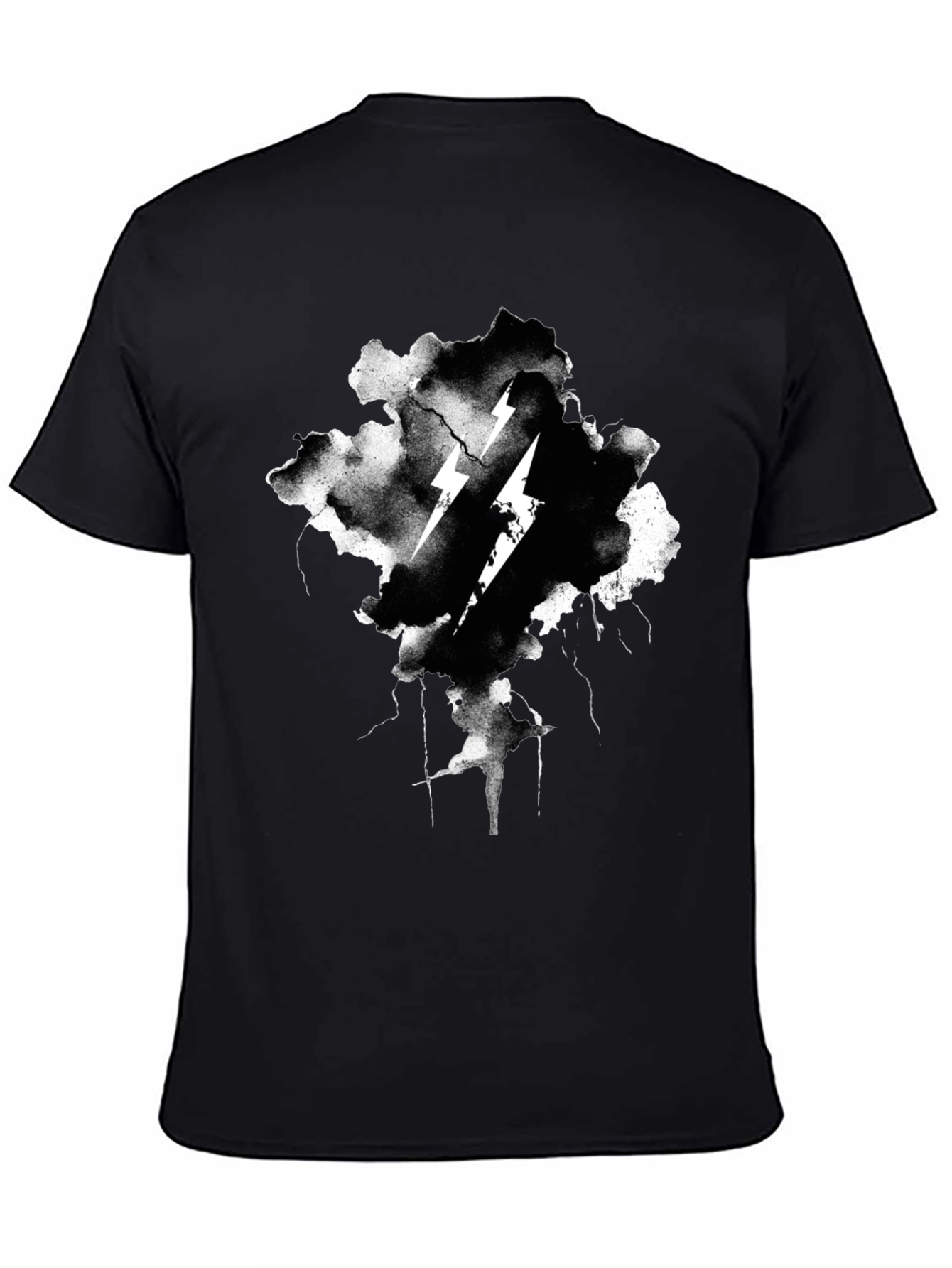 Thunderbolt Graphic Black T-Shirt