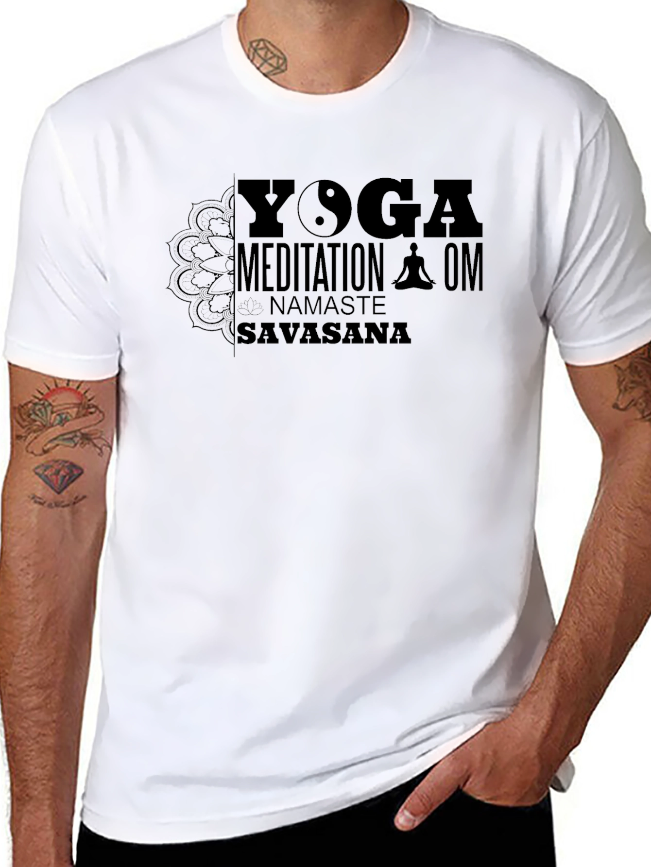 Yoga Meditation T-Shirt - Namaste Savasana OM