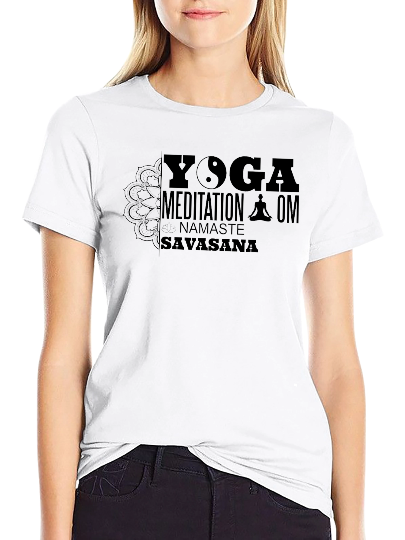 Yoga Meditation T-Shirt - Namaste Savasana OM