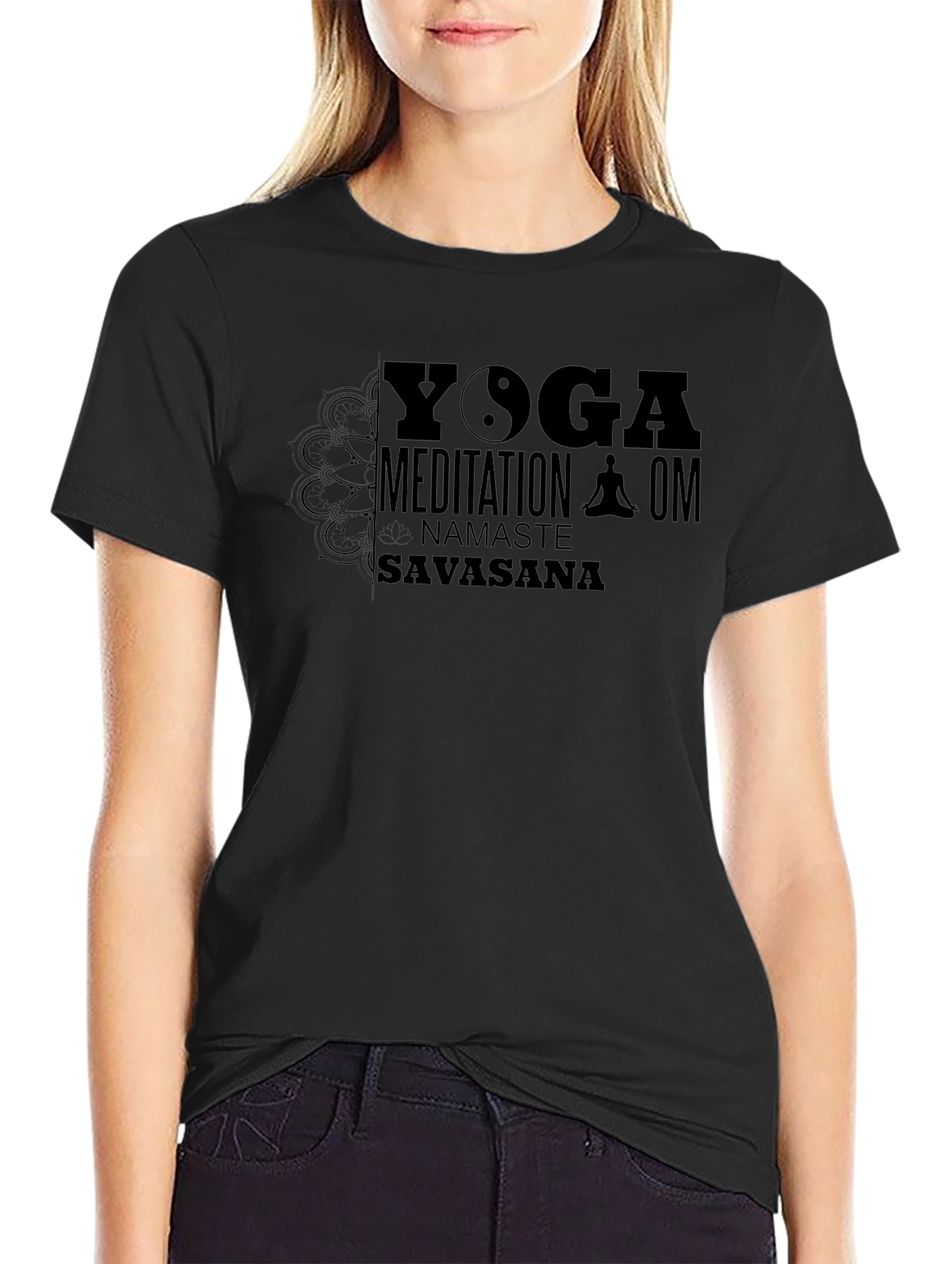 Yoga Meditation T-Shirt - Namaste Savasana OM