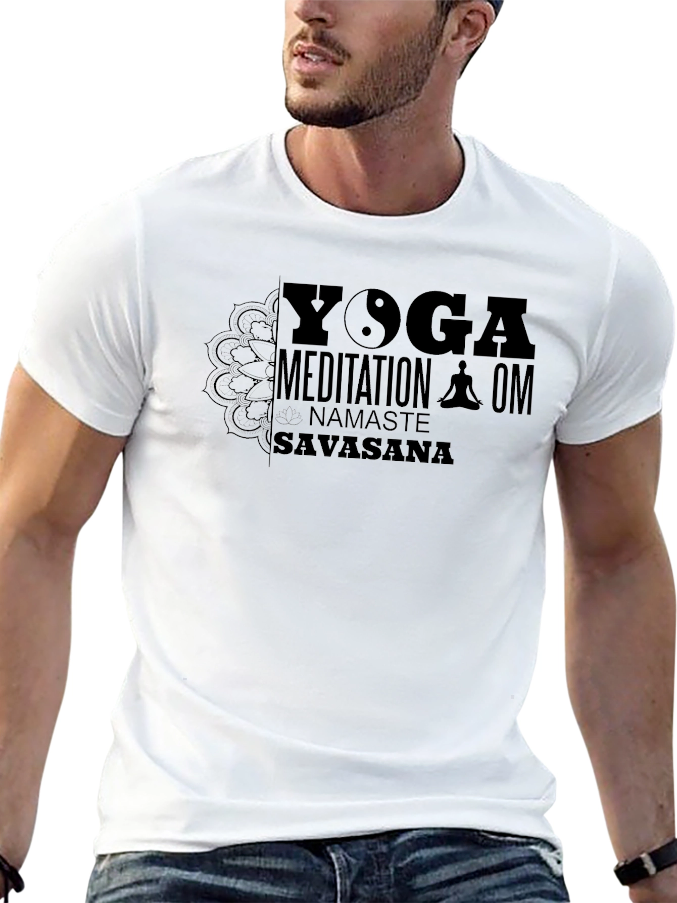 Yoga Meditation T-Shirt - Namaste Savasana OM