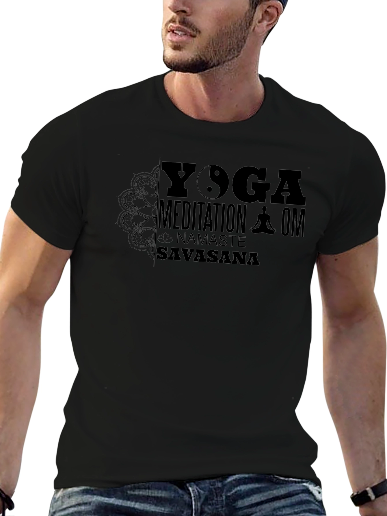 Yoga Meditation T-Shirt - Namaste Savasana OM