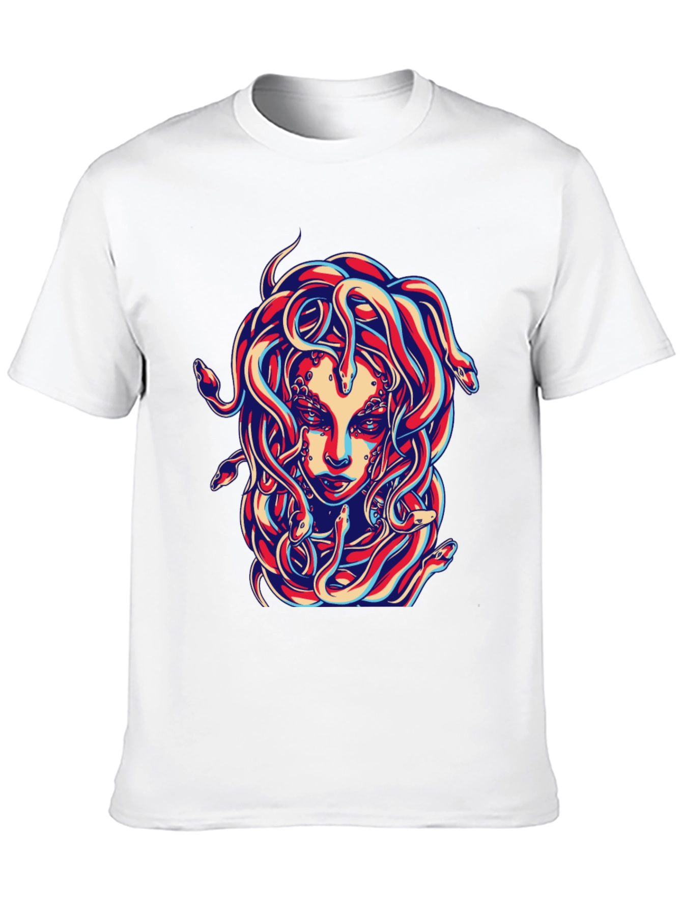 Medusa Graphic Print Black T-Shirt