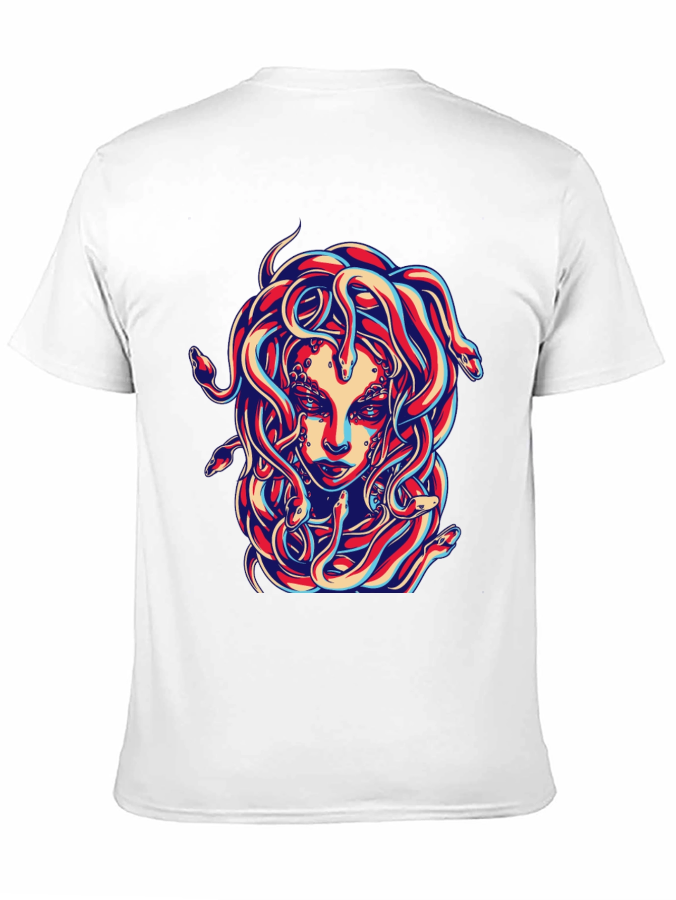 Medusa Graphic Print Black T-Shirt