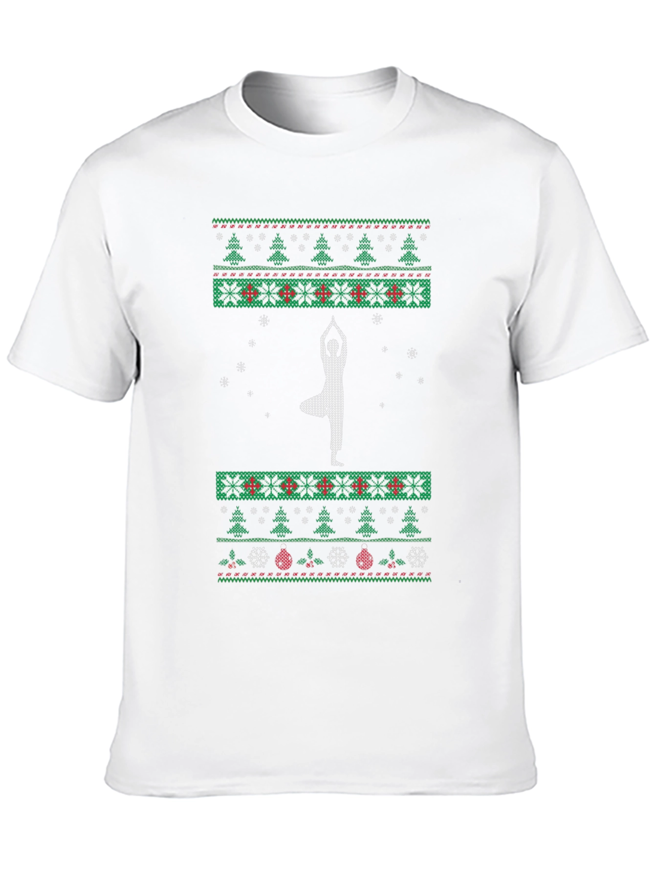 Yoga Christmas Tree Holiday T-Shirt