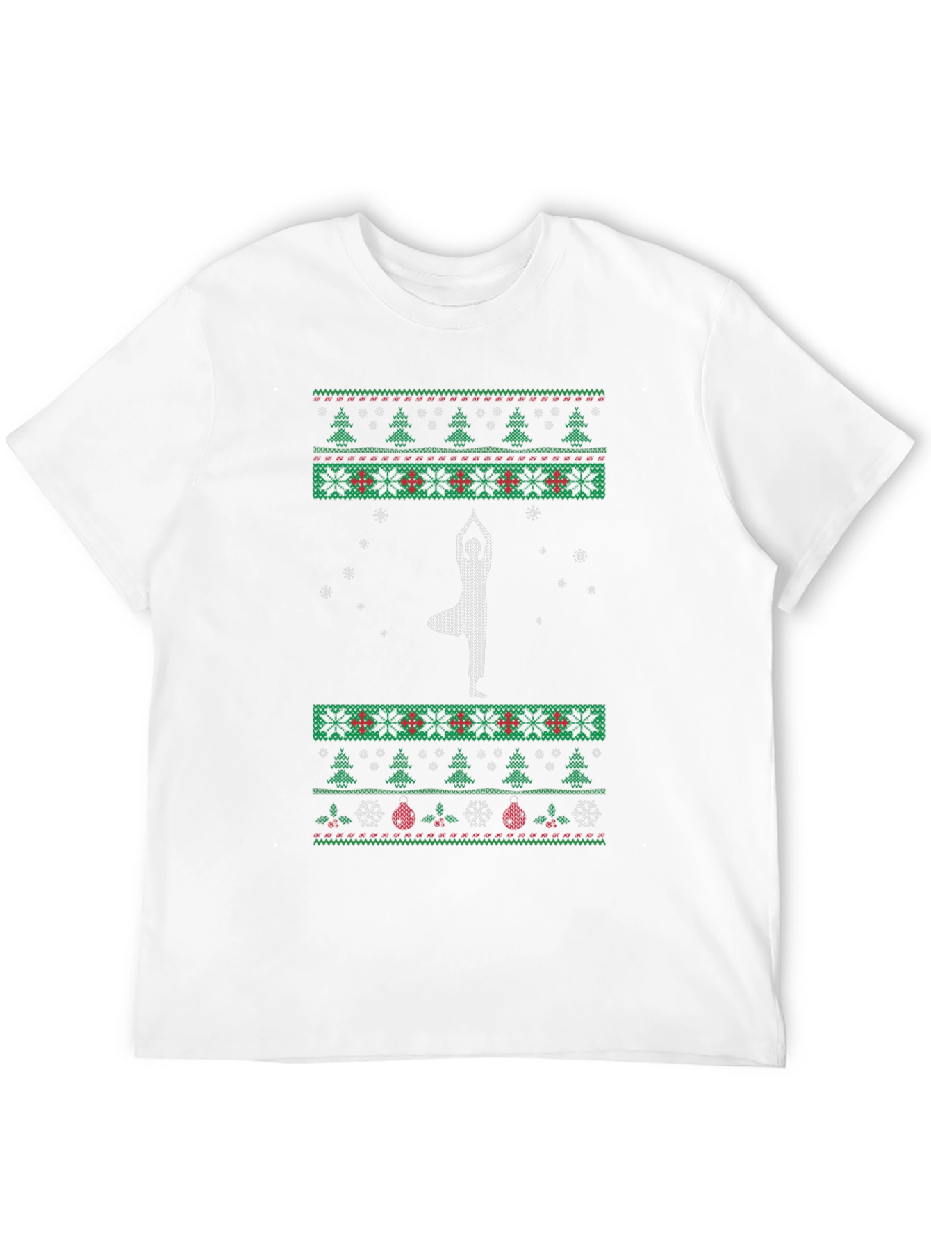 Yoga Christmas Tree Holiday T-Shirt