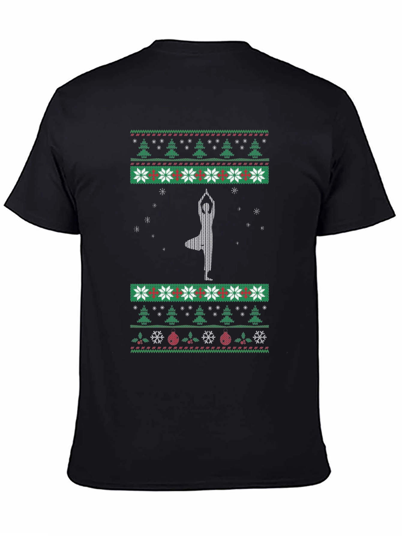 Yoga Christmas Tree Holiday T-Shirt