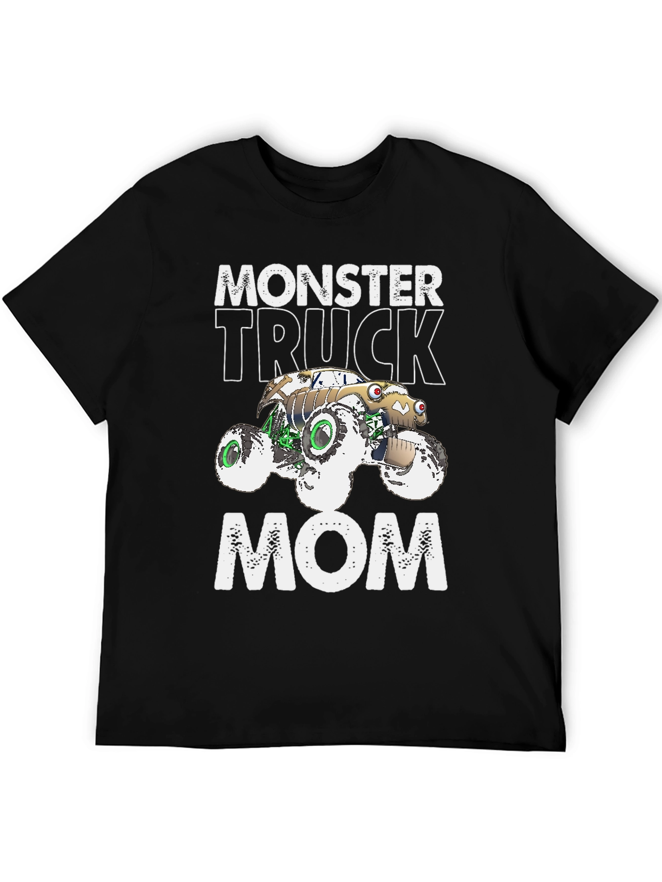 Monster Truck Mom Graphic Tee - Black