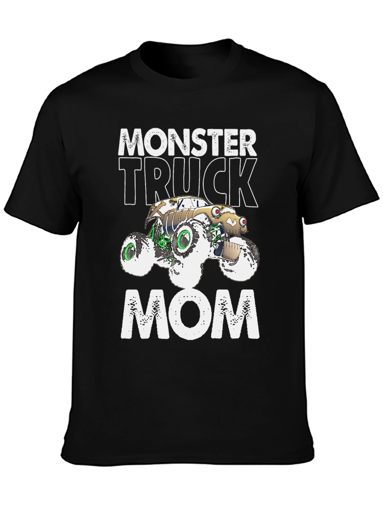 Monster Truck Mom Graphic Tee - Black