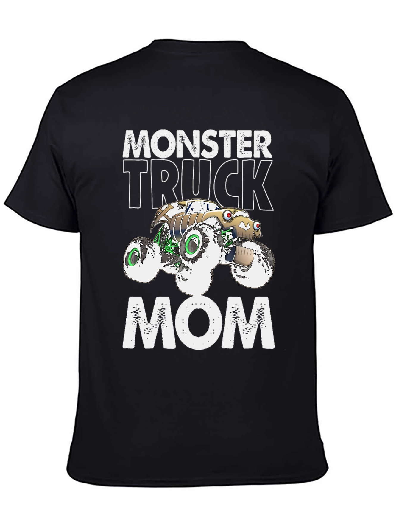 Monster Truck Mom Graphic Tee - Black