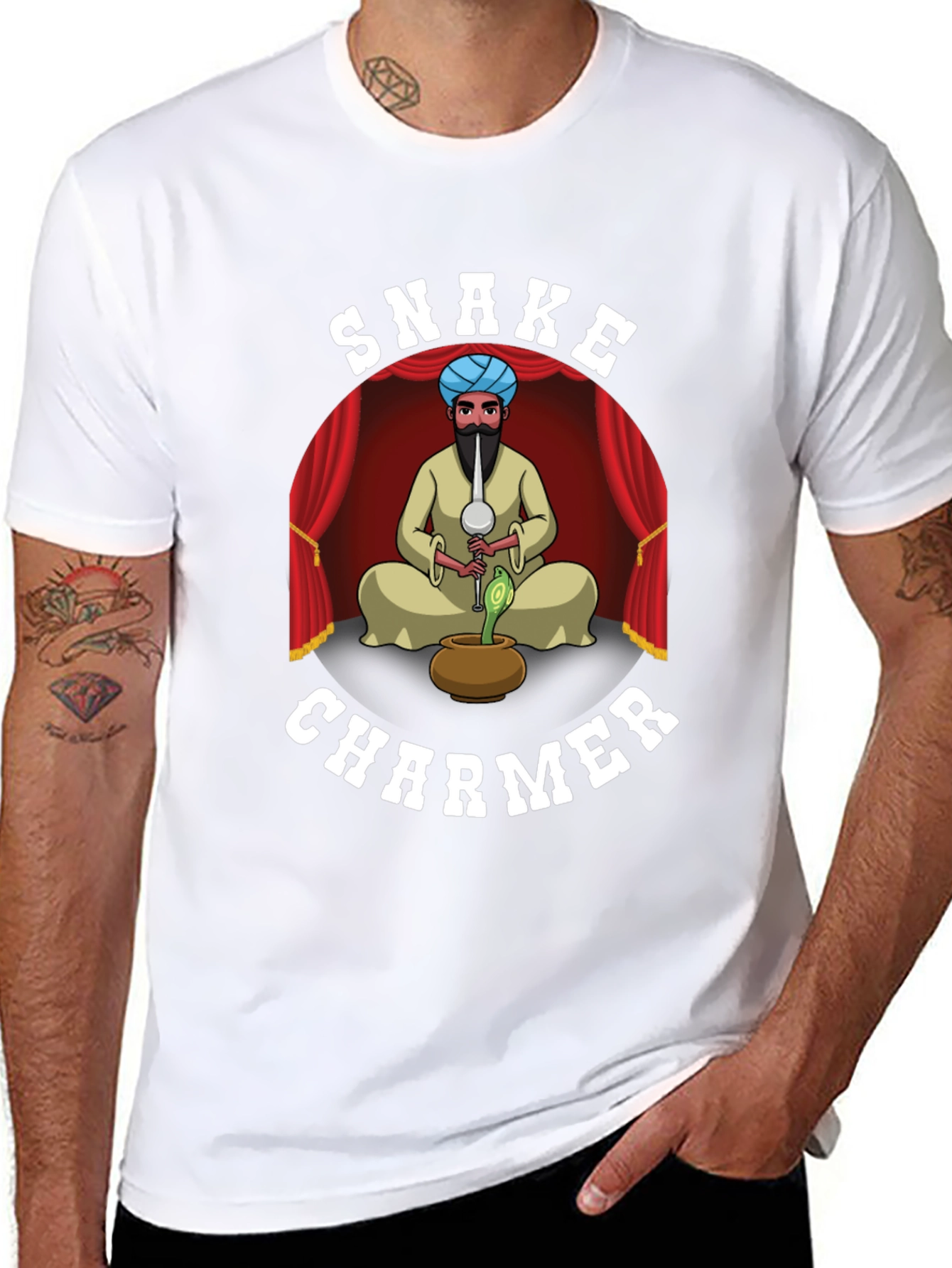 Snake Charmer Graphic Tee - Cool Unisex T-Shirt