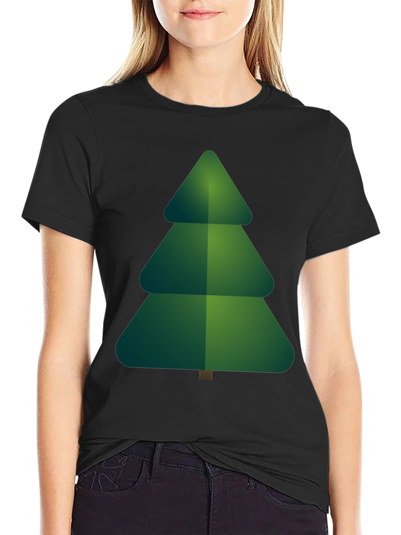 Christmas Tree Graphic Tee - Holiday Festive Shirt