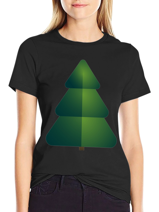 Christmas Tree Graphic Tee - Holiday Festive Shirt