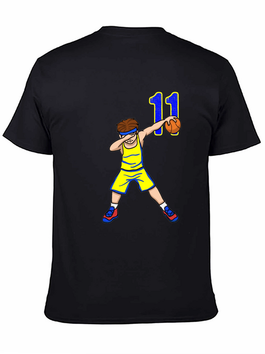 Basketball Boy T-Shirt - Dabbing Number 11
