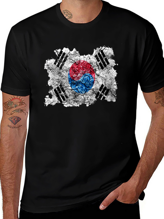 South Korea Flag Graphic Tee - Stylish Patriotic T-Shirt