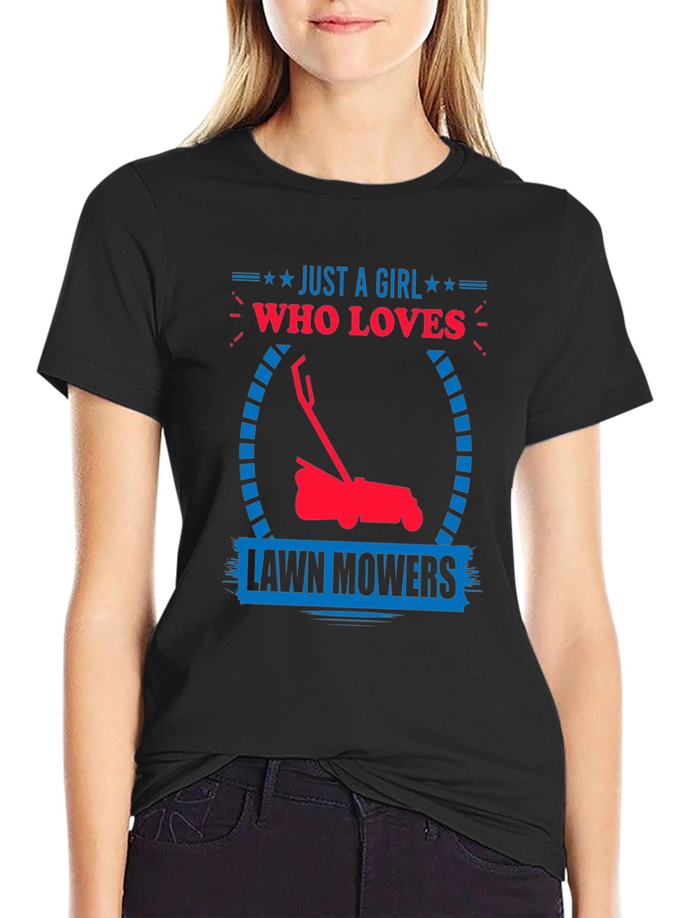 Just a Girl Who Loves Lawn Mowers T-Shirt