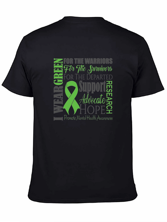 Mental Health Awareness Green Ribbon T-Shirt