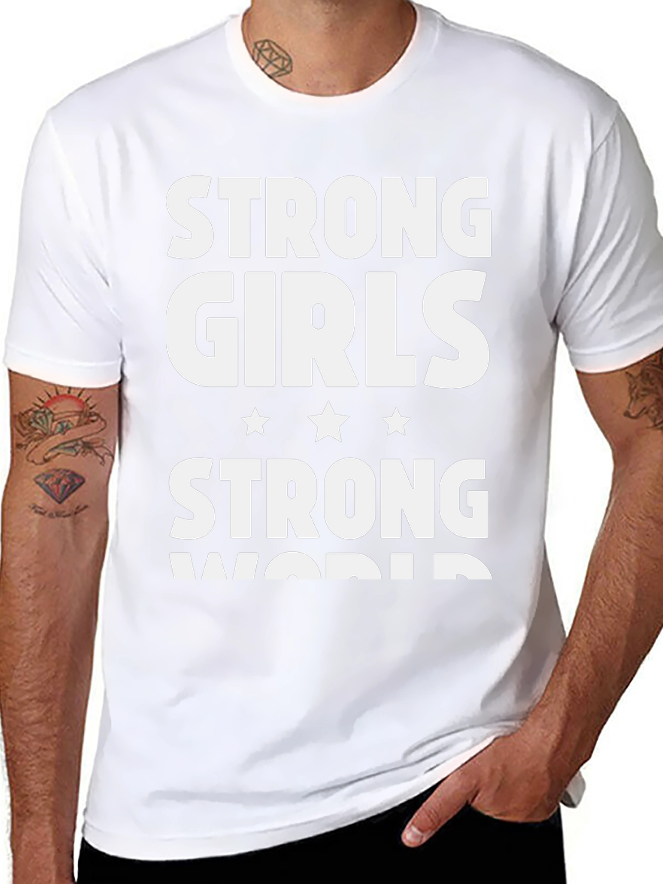 Strong Girls Strong World Graphic Tee