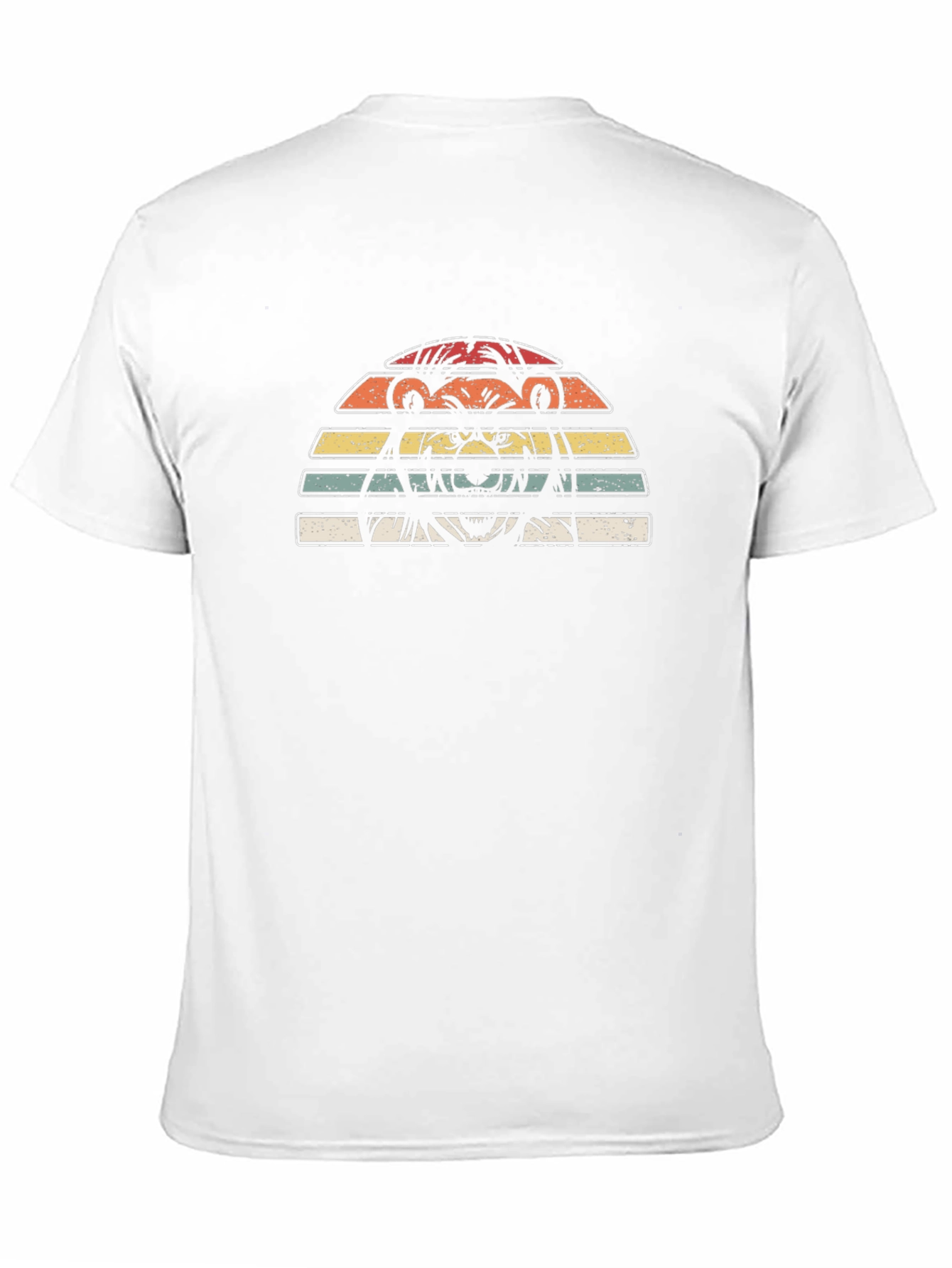 Retro Sunset Bear Graphic T-Shirt