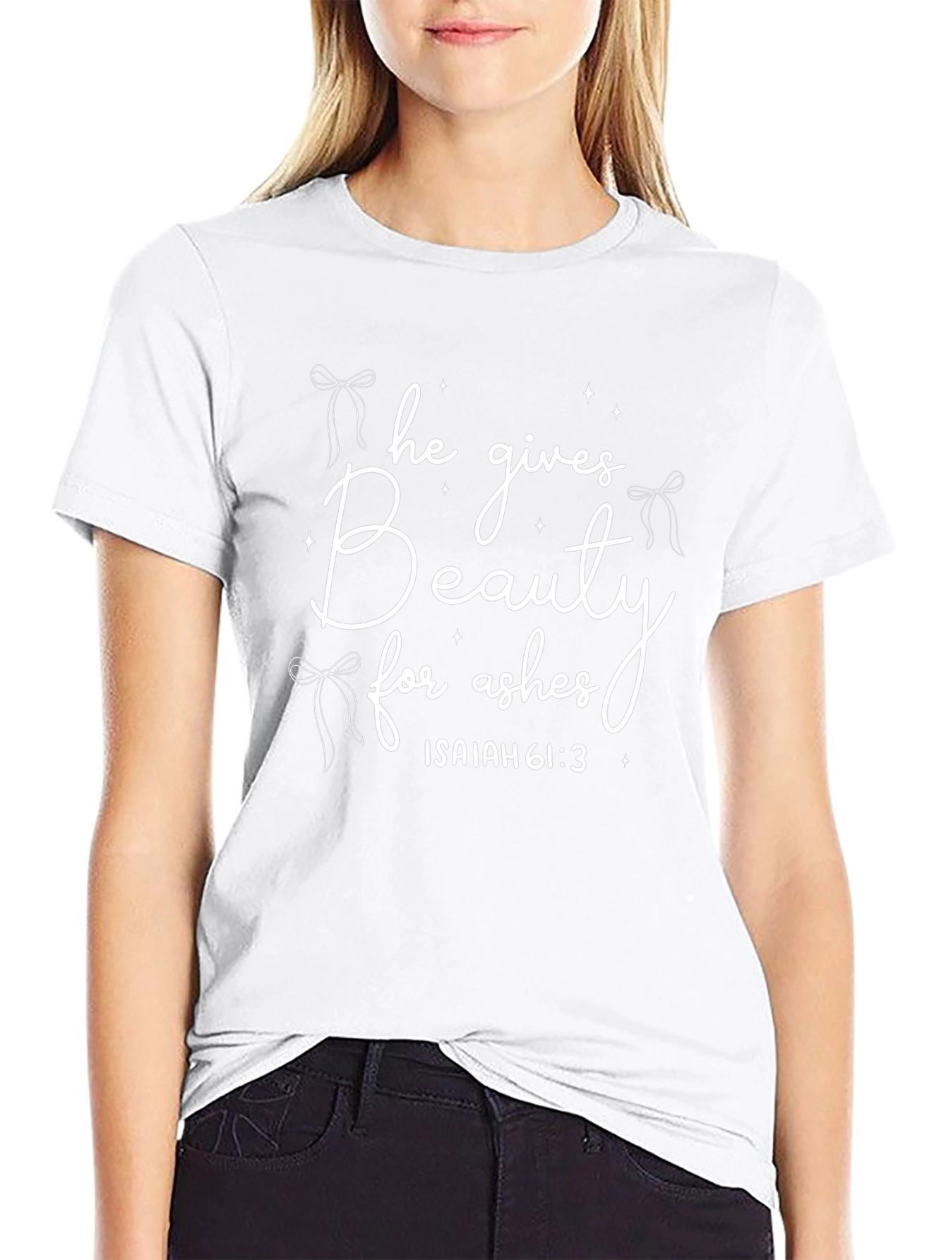 Beauty for Ashes Christian T-Shirt - Isaiah 61:3