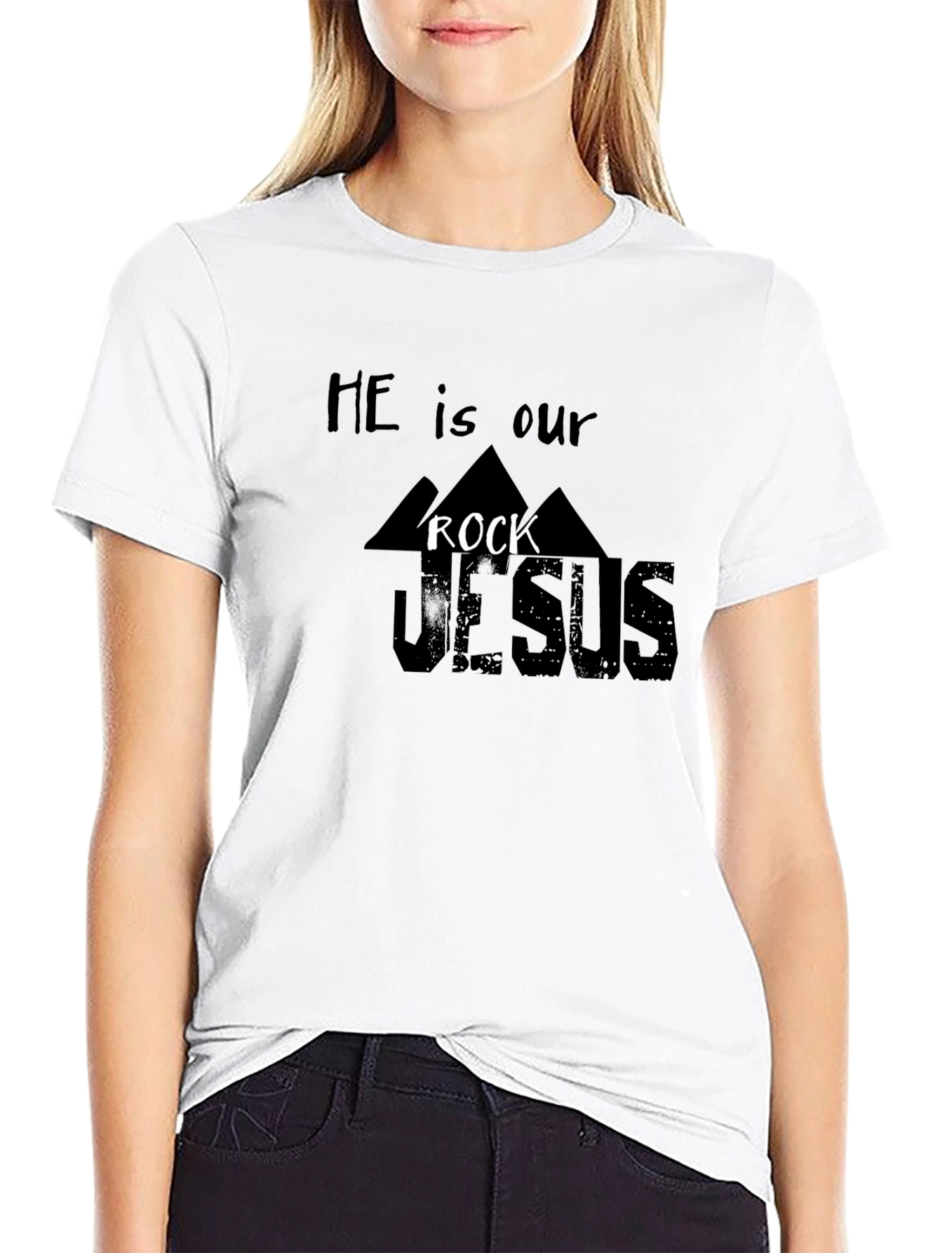 He Is Our Rock JESUS Graphic T-Shirt