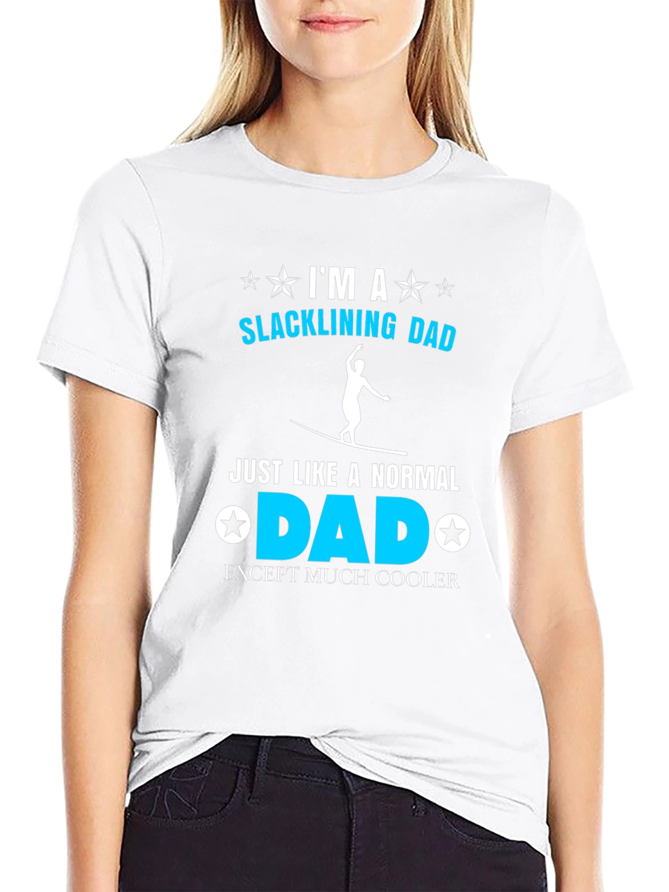 Slacklining Dad T-Shirt - Cool Dad Edition