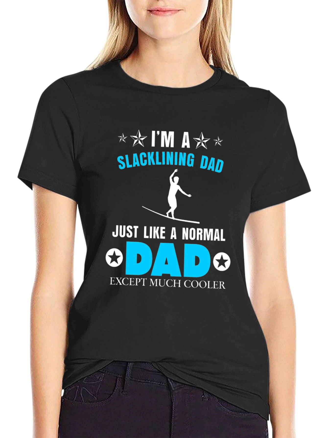 Slacklining Dad T-Shirt - Cool Dad Edition