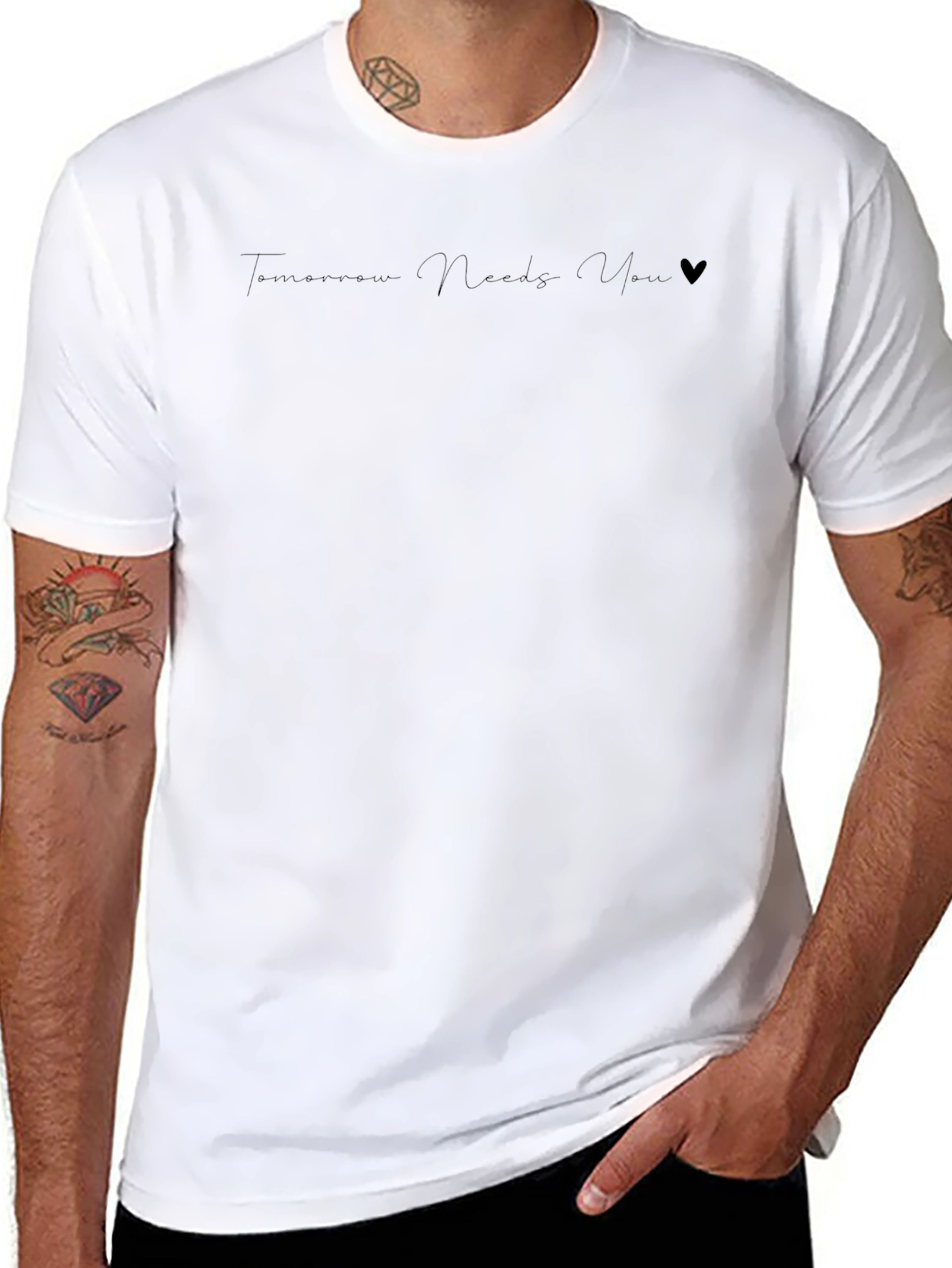 Tomorrow Needs You Black Tee