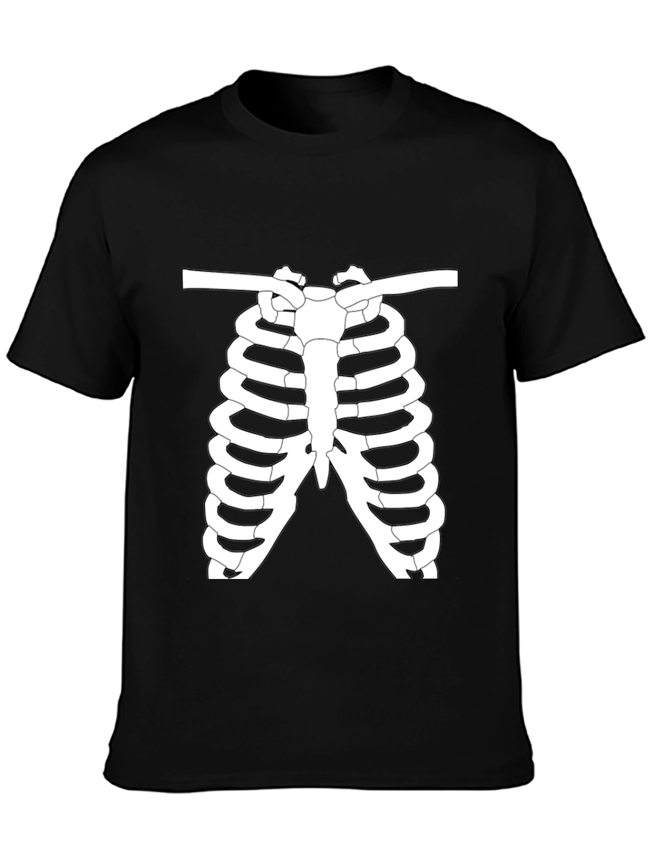Skeleton Rib Cage Graphic T-Shirt