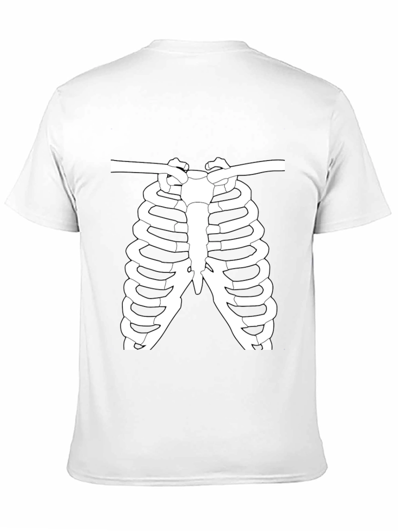 Skeleton Rib Cage Graphic T-Shirt