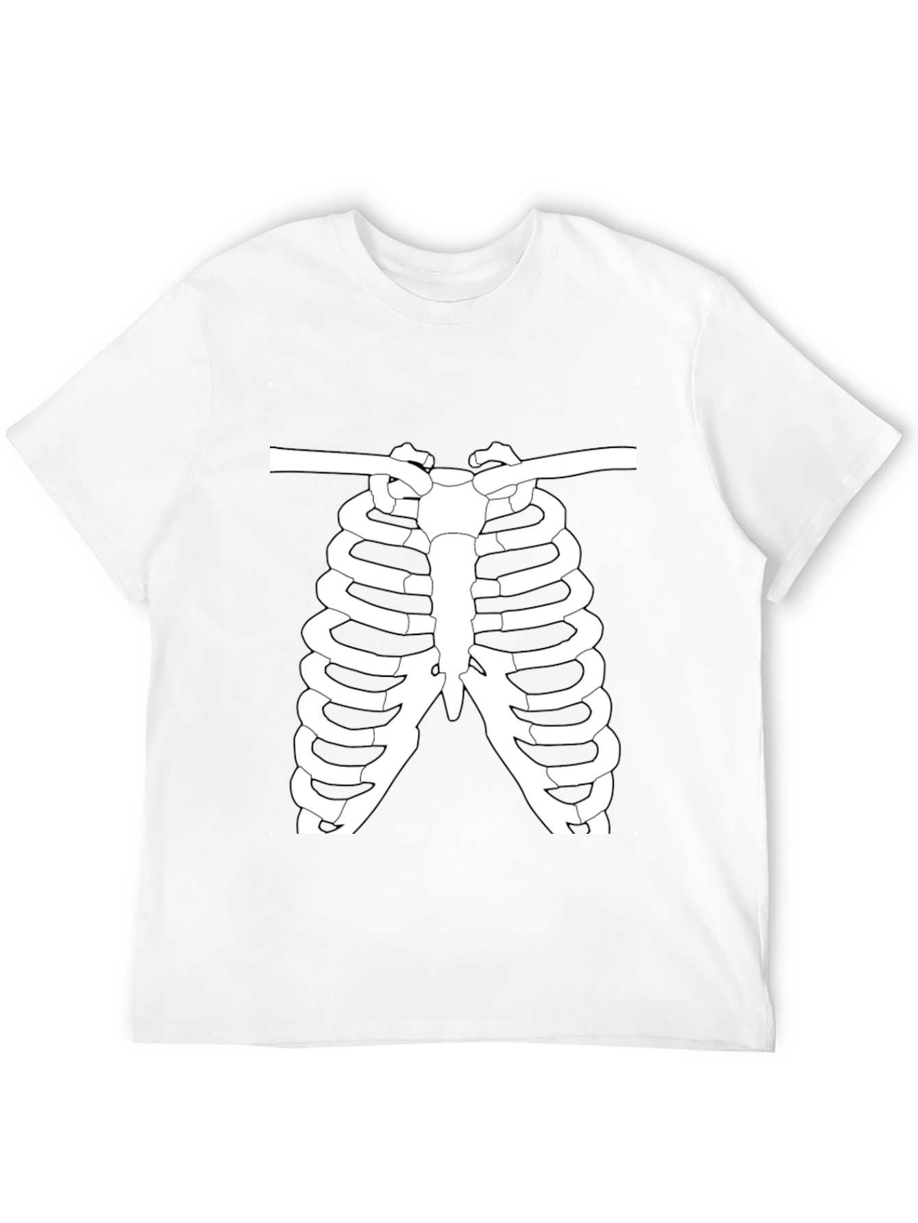 Skeleton Rib Cage Graphic T-Shirt