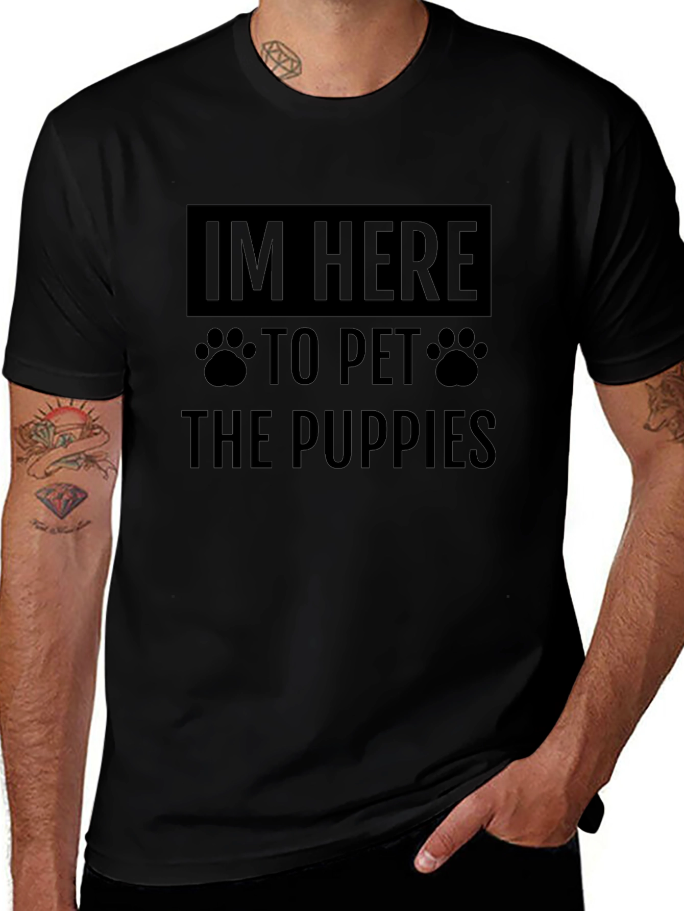 Im Here to Pet The Puppies T-Shirt