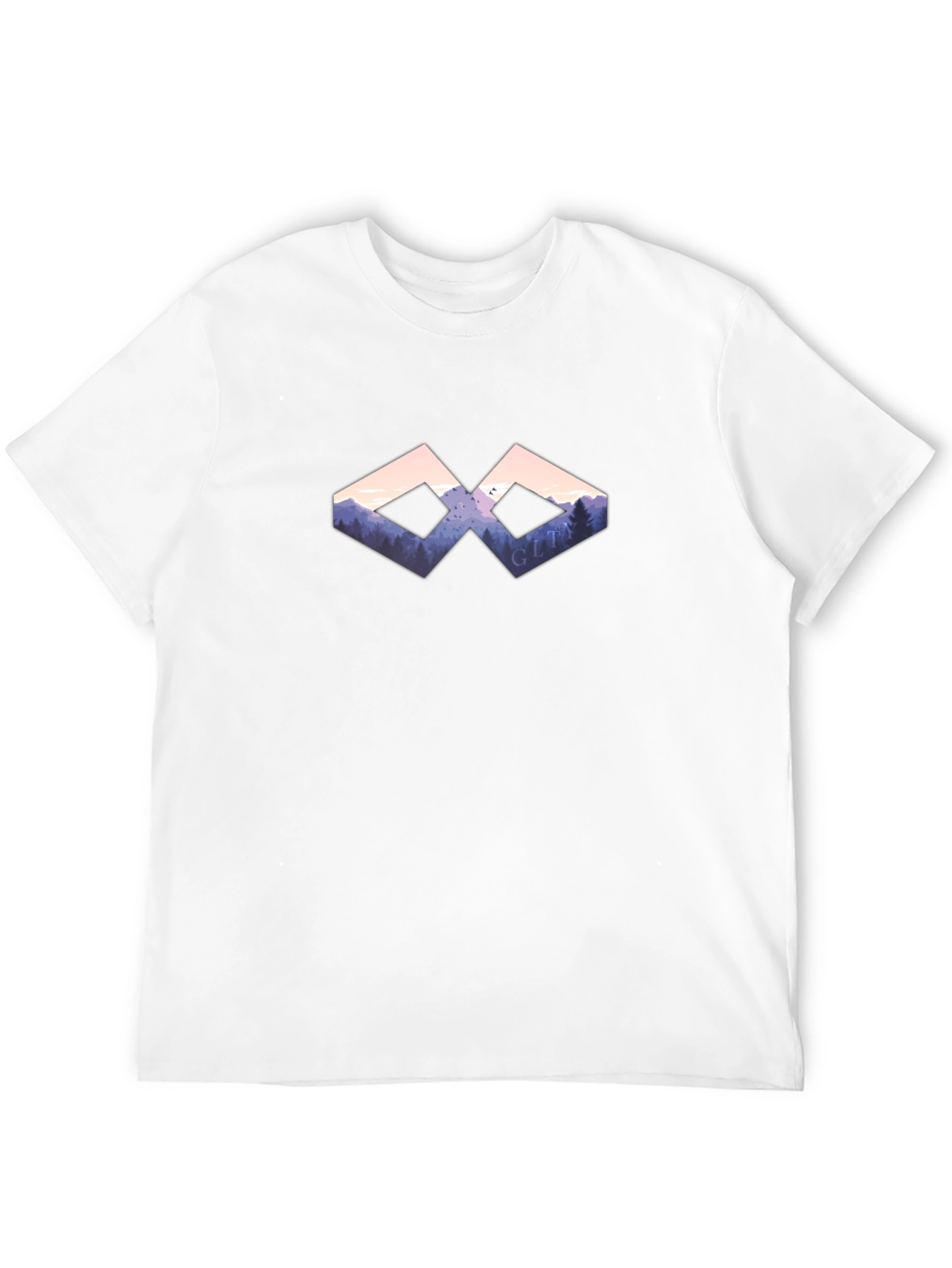 Nature Vista Graphic Black T-Shirt