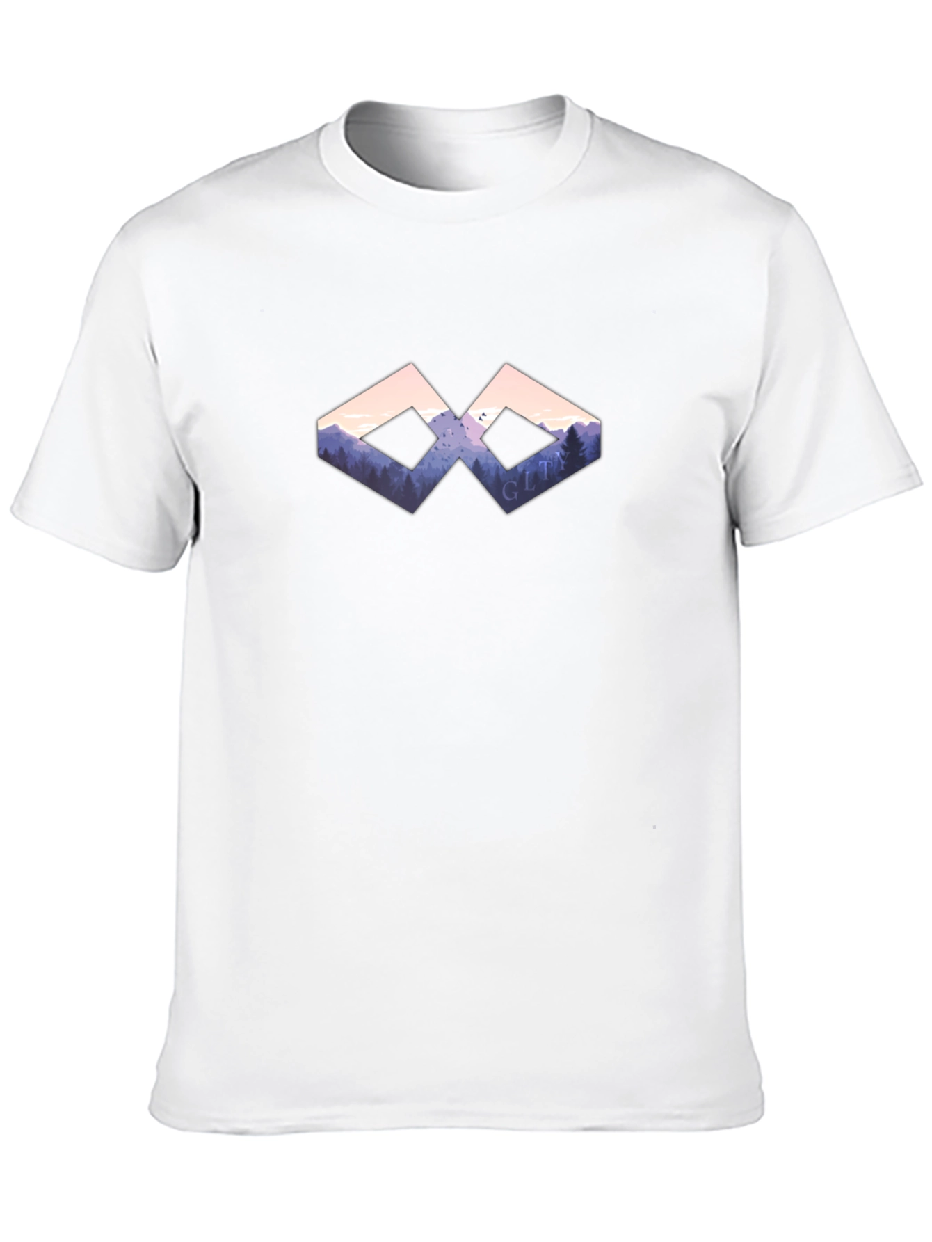 Nature Vista Graphic Black T-Shirt