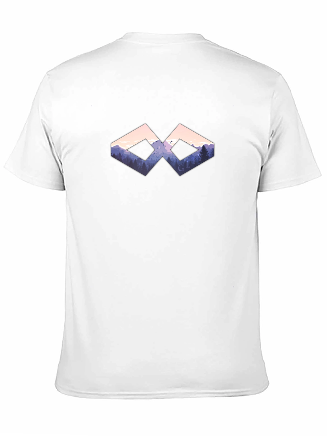 Nature Vista Graphic Black T-Shirt