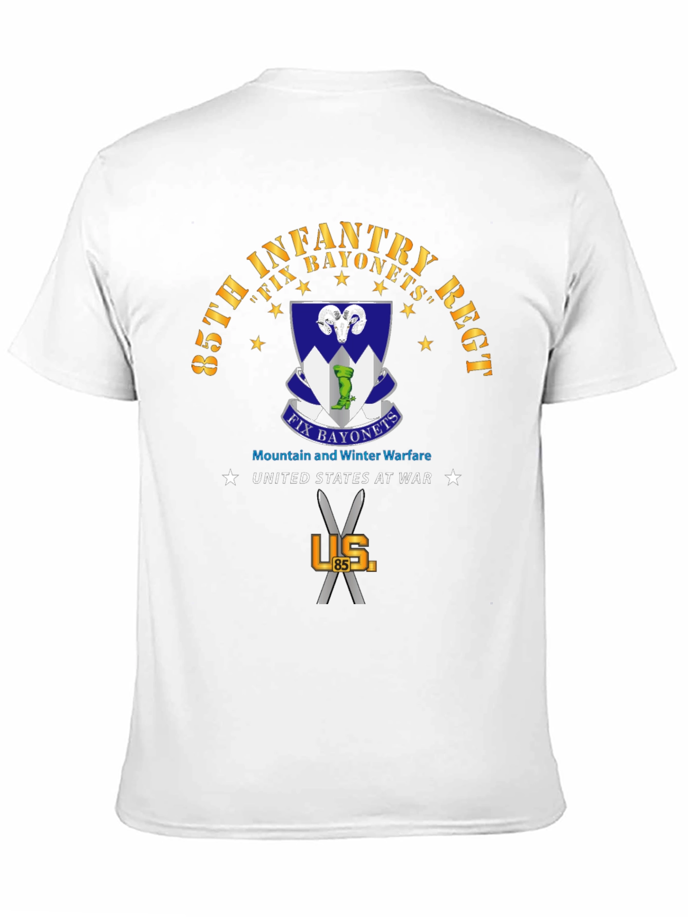 85th Infantry Regiment Fix Bayonets T-Shirt