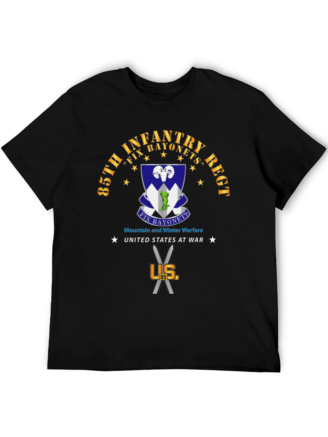 85th Infantry Regiment Fix Bayonets T-Shirt