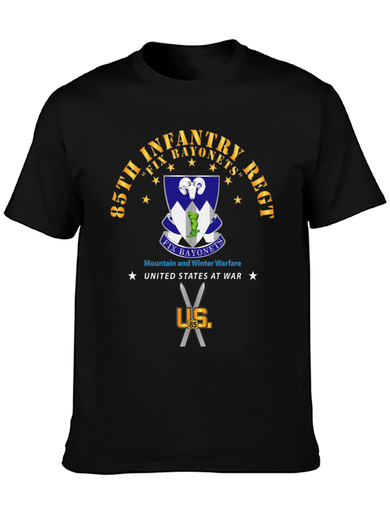 85th Infantry Regiment Fix Bayonets T-Shirt
