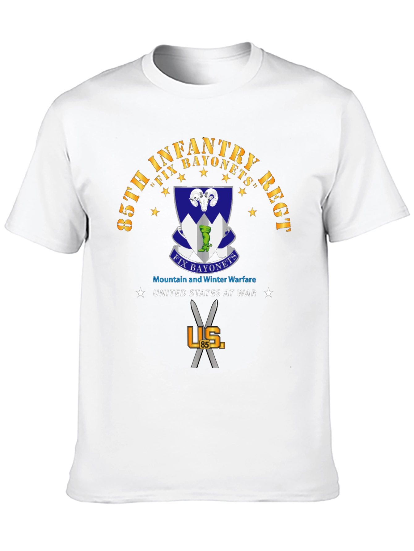 85th Infantry Regiment Fix Bayonets T-Shirt
