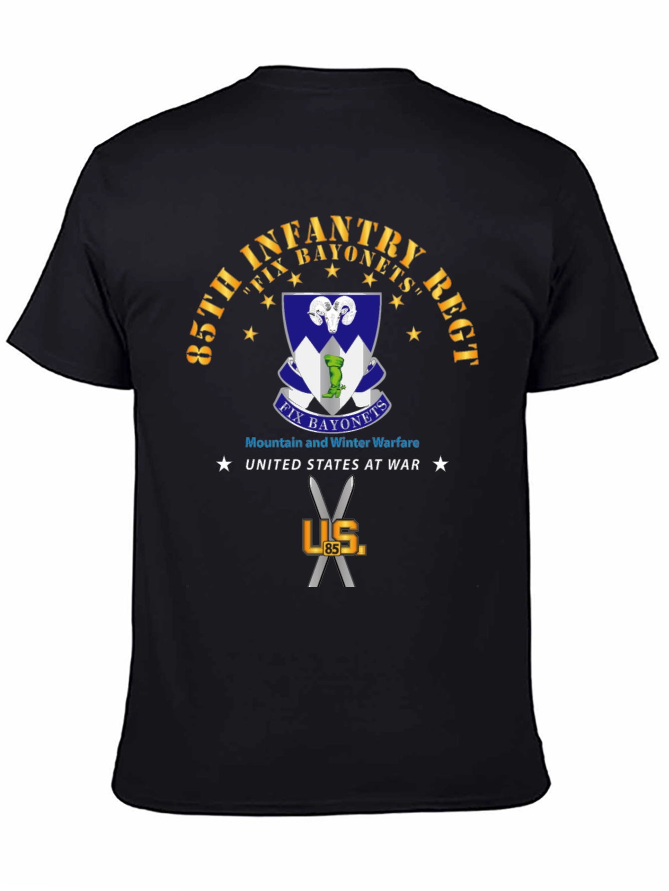 85th Infantry Regiment Fix Bayonets T-Shirt