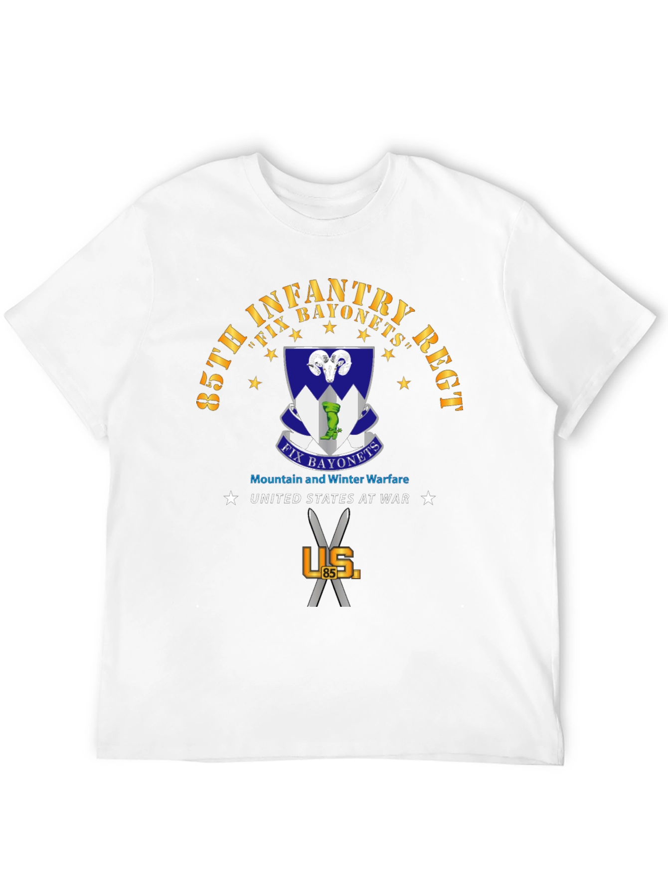 85th Infantry Regiment Fix Bayonets T-Shirt