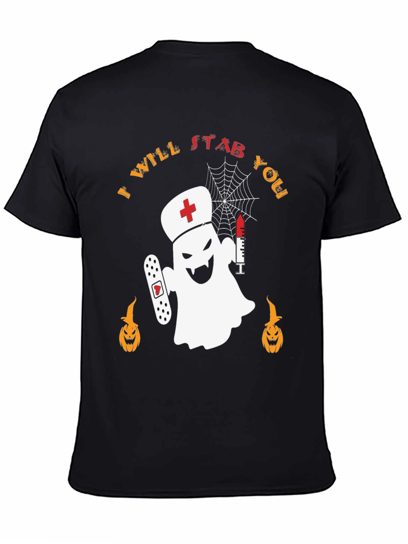 Spooky Nurse Ghost Halloween T-Shirt