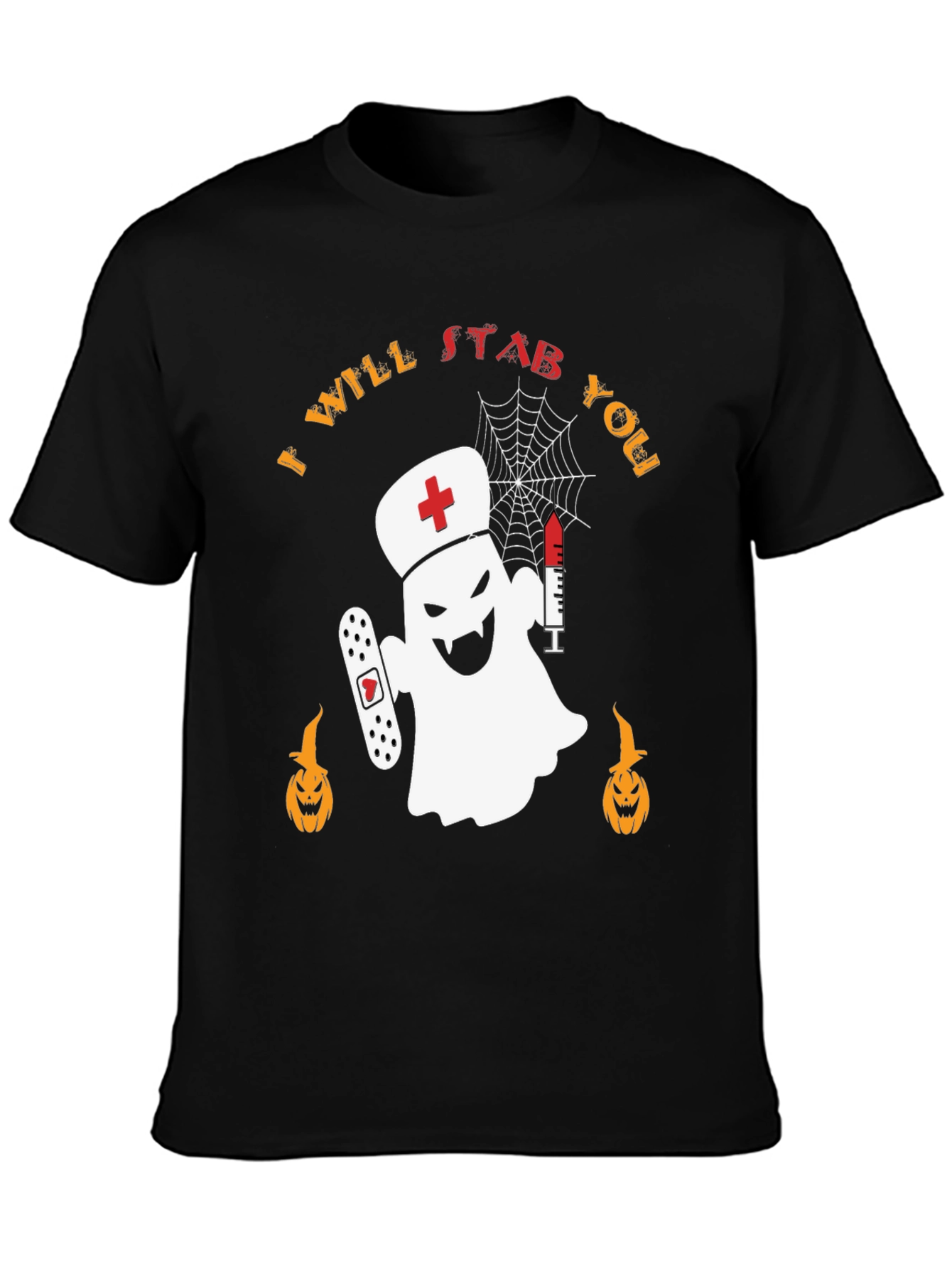 Spooky Nurse Ghost Halloween T-Shirt