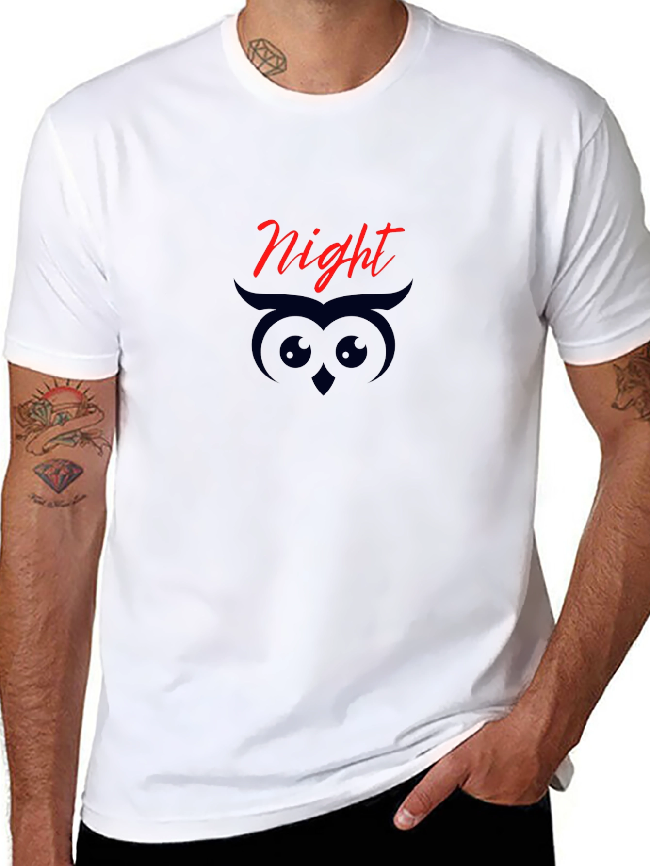 Night Owl Graphic Tee - Black