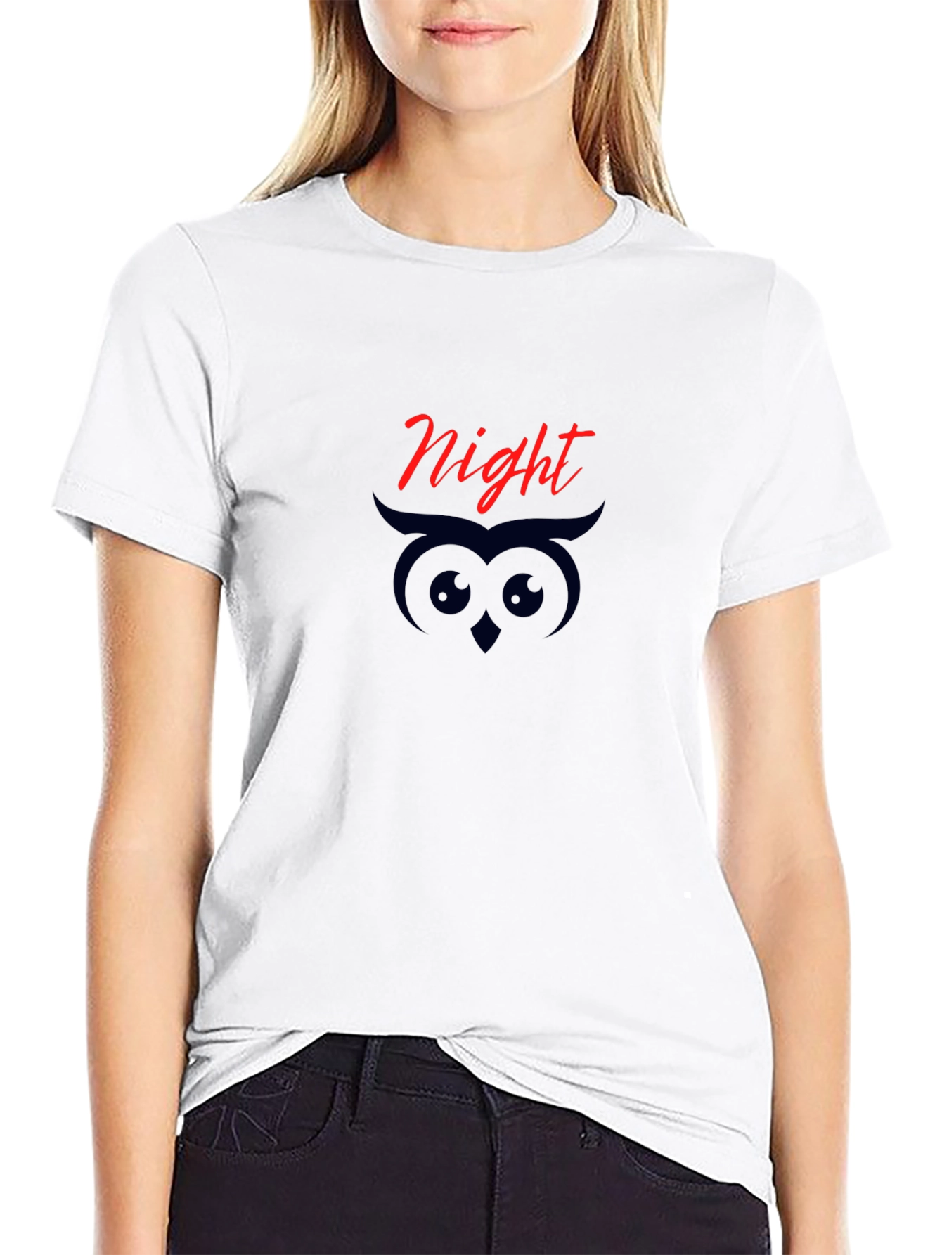 Night Owl Graphic Tee - Black