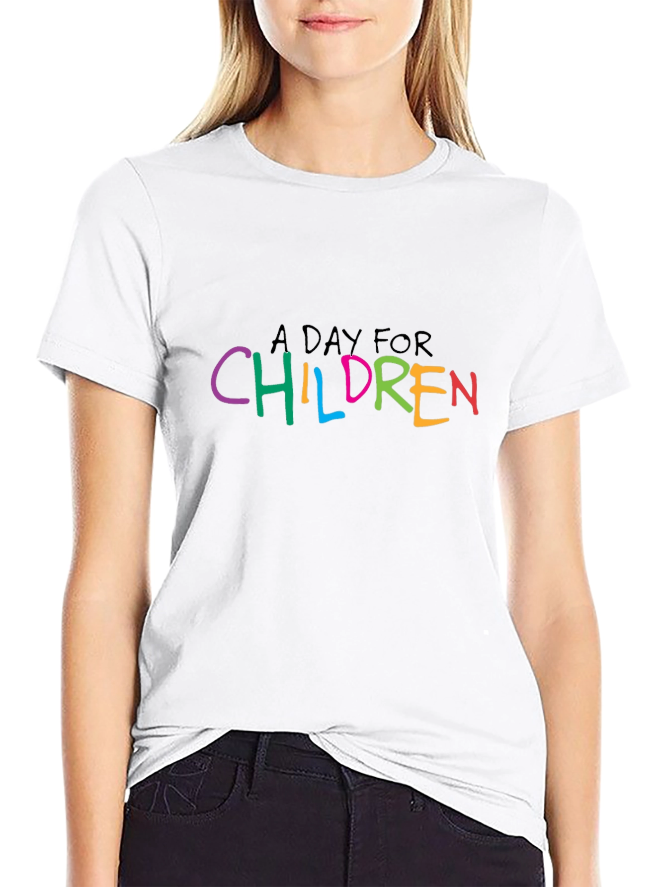A Day for Children Black Tee