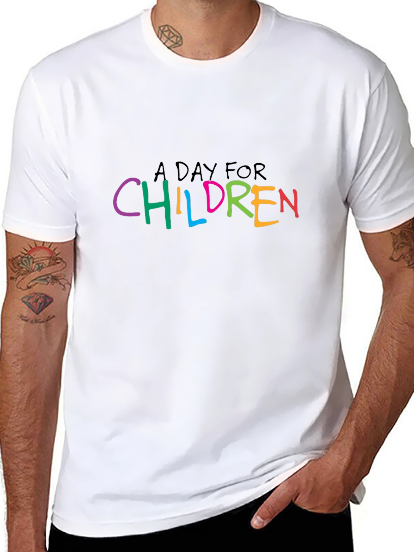 A Day for Children Black Tee