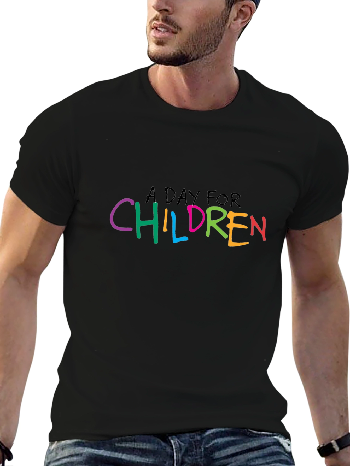 A Day for Children Black Tee